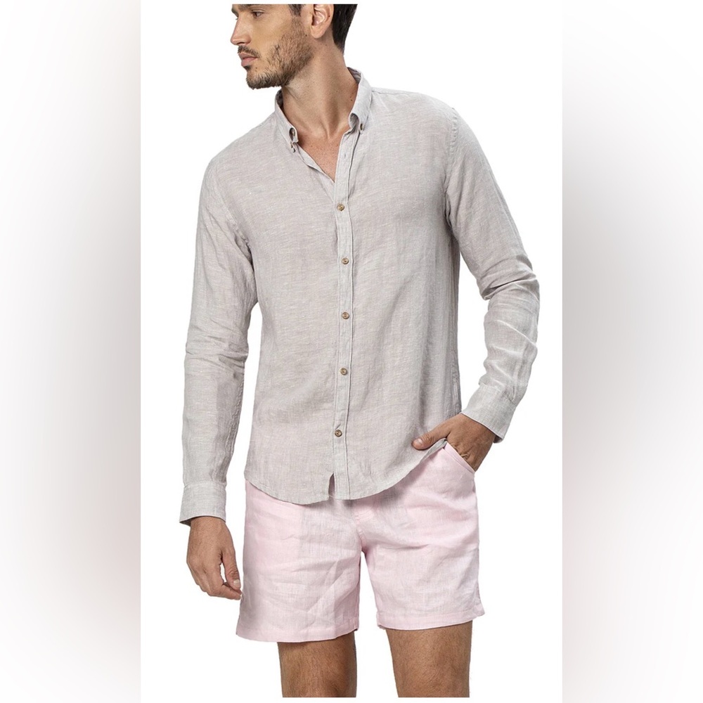 Men’s Linen Shorts NWT OndadeMar-Pink-XL
Colombian Luxury Brand-Vacation Wear